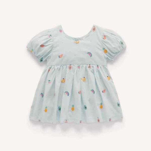 Fruity Embroidered Dress