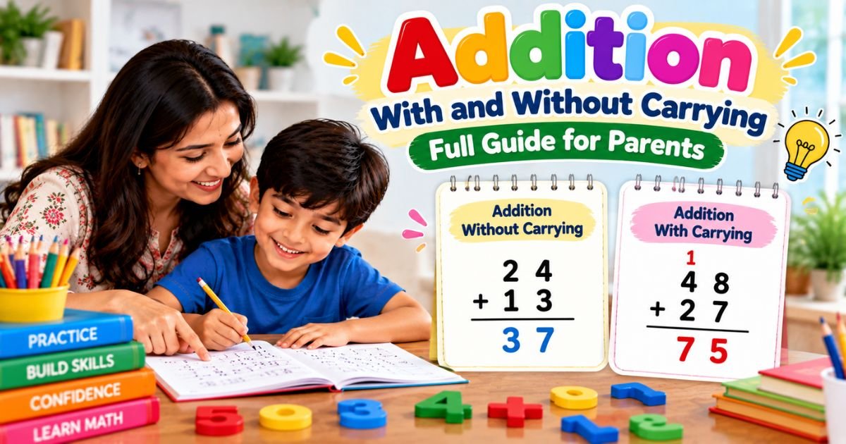 Addition With and Without Carrying — Full Guide for Parents