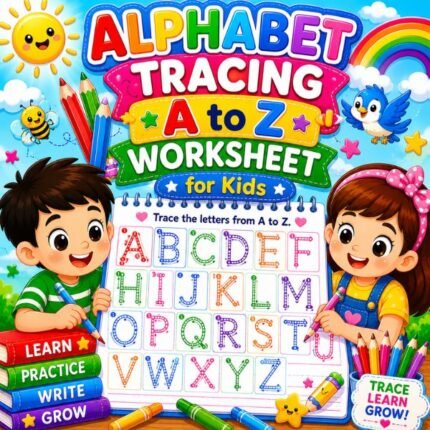Alphabet Tracing A to Z Worksheet for Kids