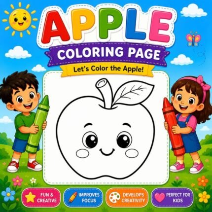 Apple Coloring Page