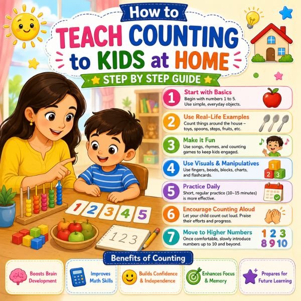How to Teach Counting to Kids at Home