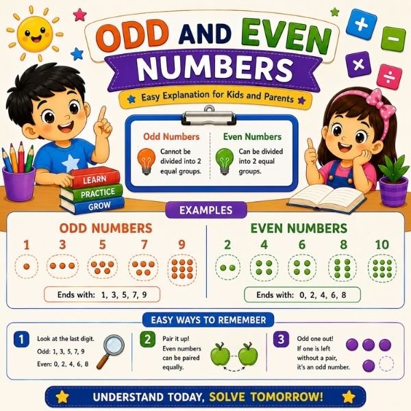 Odd and Even Numbers — Easy Explanation for Kids and Parents