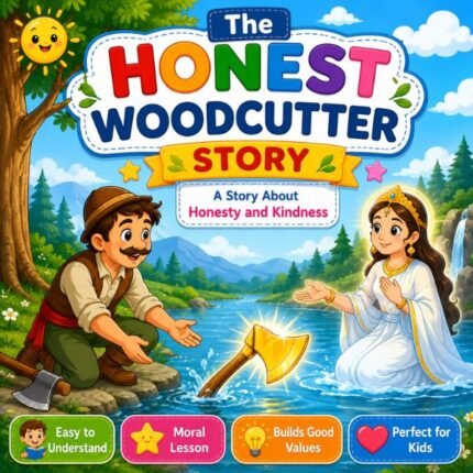 The Honest Woodcutter Story for Kids