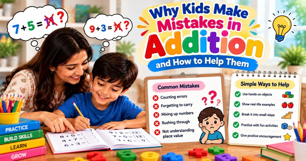 Why Kids Make Mistakes in Addition and How to Help Them