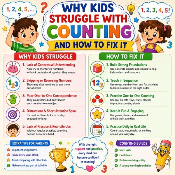 why kids struggle with counting