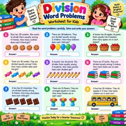 Division by 10 Worksheet for Kids