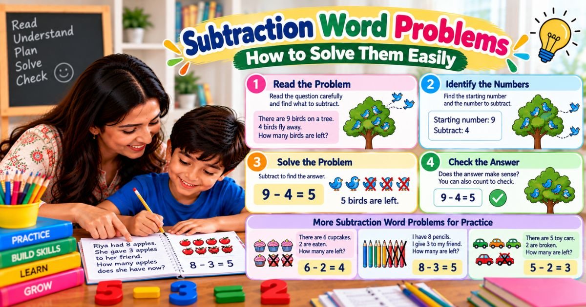 Subtraction Word Problems — How to Solve Them Easily