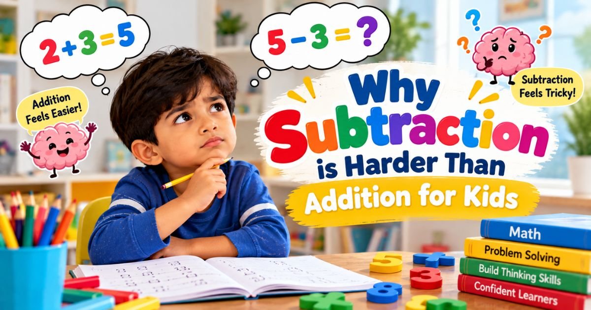 Why Subtraction is Harder Than Addition for Kids