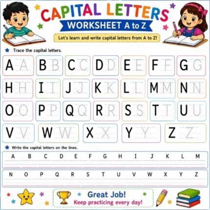 Capital Letters Worksheet A to Z