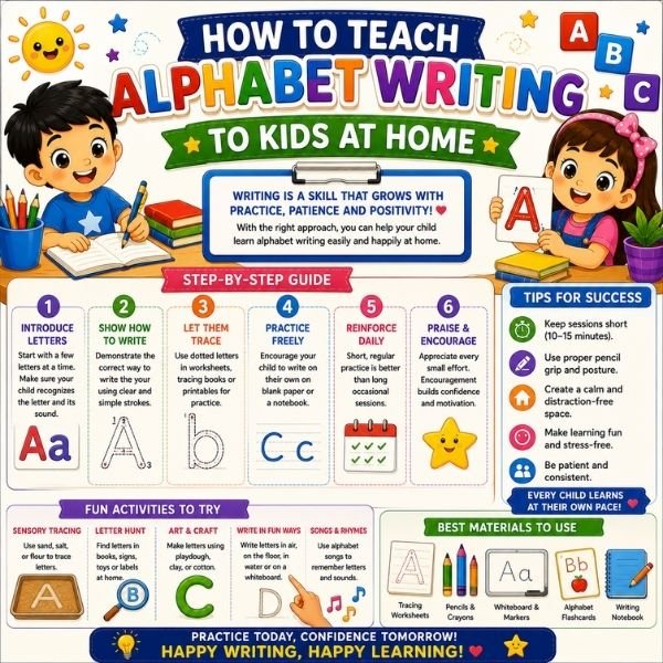 How to Teach Alphabet Writing to Kids at Home