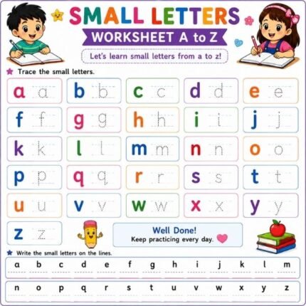 Small Letters Worksheet A to Z