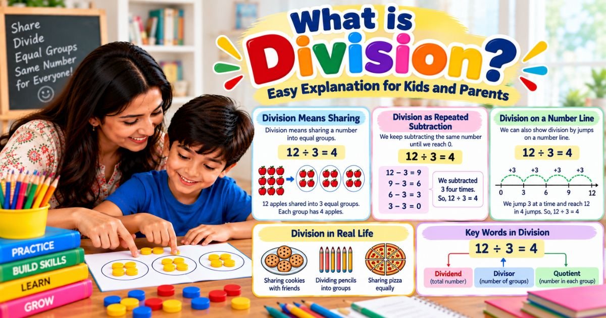 What is Division — Easy Explanation for Kids and Parents