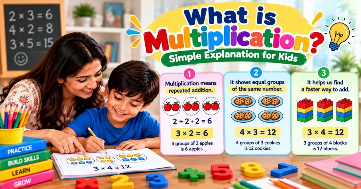 What is Multiplication — Simple Explanation for Kids