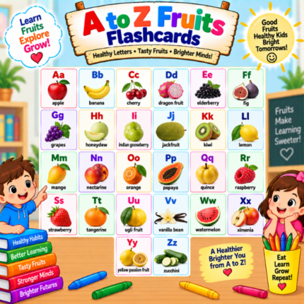 A to Z Fruits Flashcards