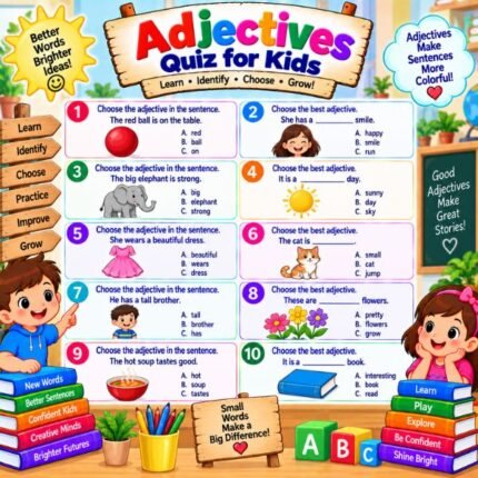 Adjectives Quiz for Kids