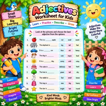 Adjectives Worksheet for Kids