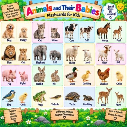 Animals and Their Babies Flashcards