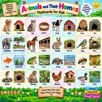 Animals and Their Homes Flashcards