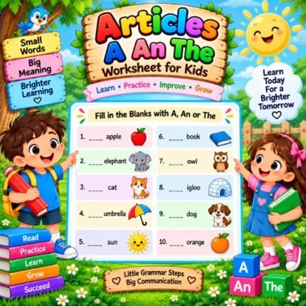 Articles A An The Worksheet