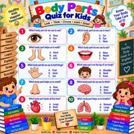 Body Parts Quiz for Kids