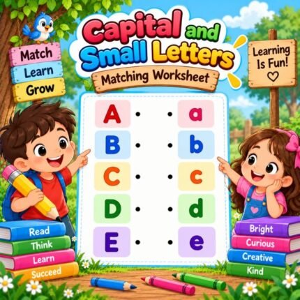 Capital and Small Letters Matching Worksheet