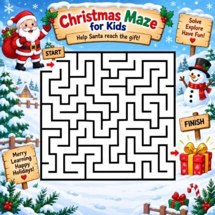 Christmas Maze for Kids