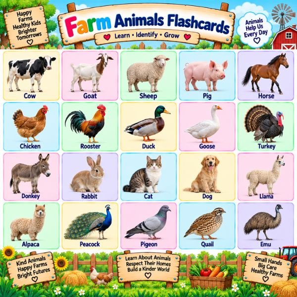 Farm Animals Flashcards Farm Animals Flashcards