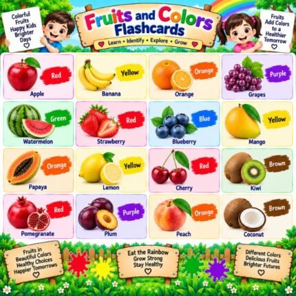 Fruits and Colors Flashcards