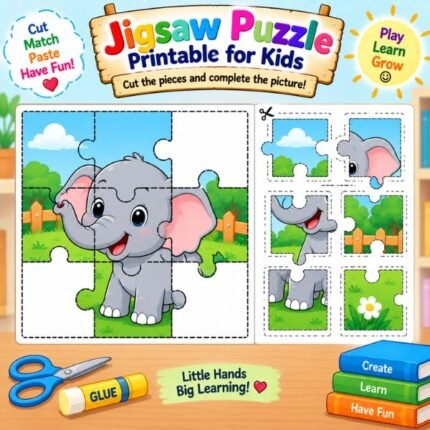 Jigsaw Puzzle Printable for Kids
