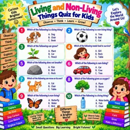 Living and Non-Living Things Quiz