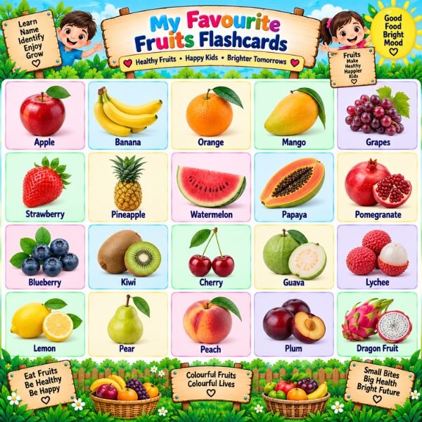 My Favourite Fruits Flashcards My Favourite Fruits Flashcards