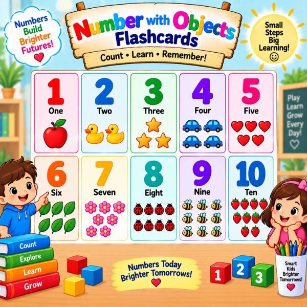 Number with Objects Flashcards Number with Objects Flashcards