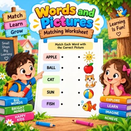 Shapes and Names Matching Worksheet