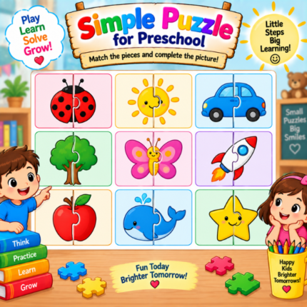 Simple Puzzle for Preschool