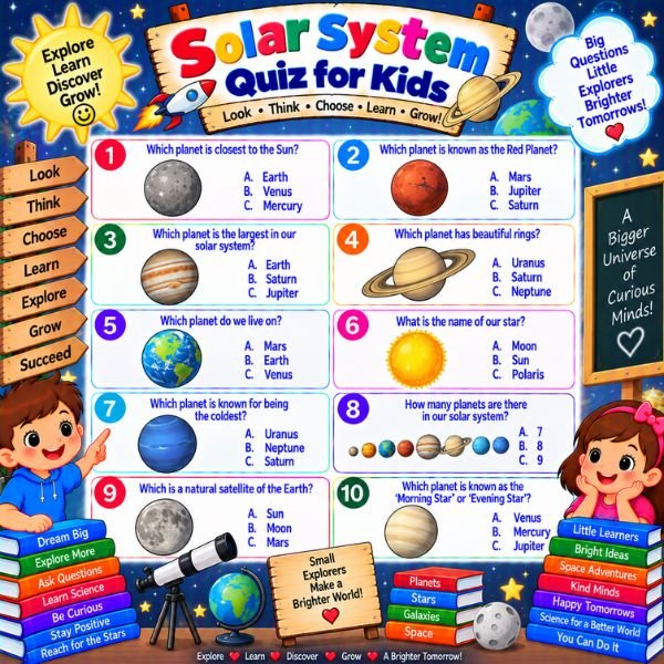 Solar System Quiz for Kids Solar System Quiz for Kids