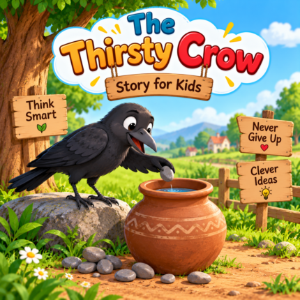The Thirsty Crow Story for Kids