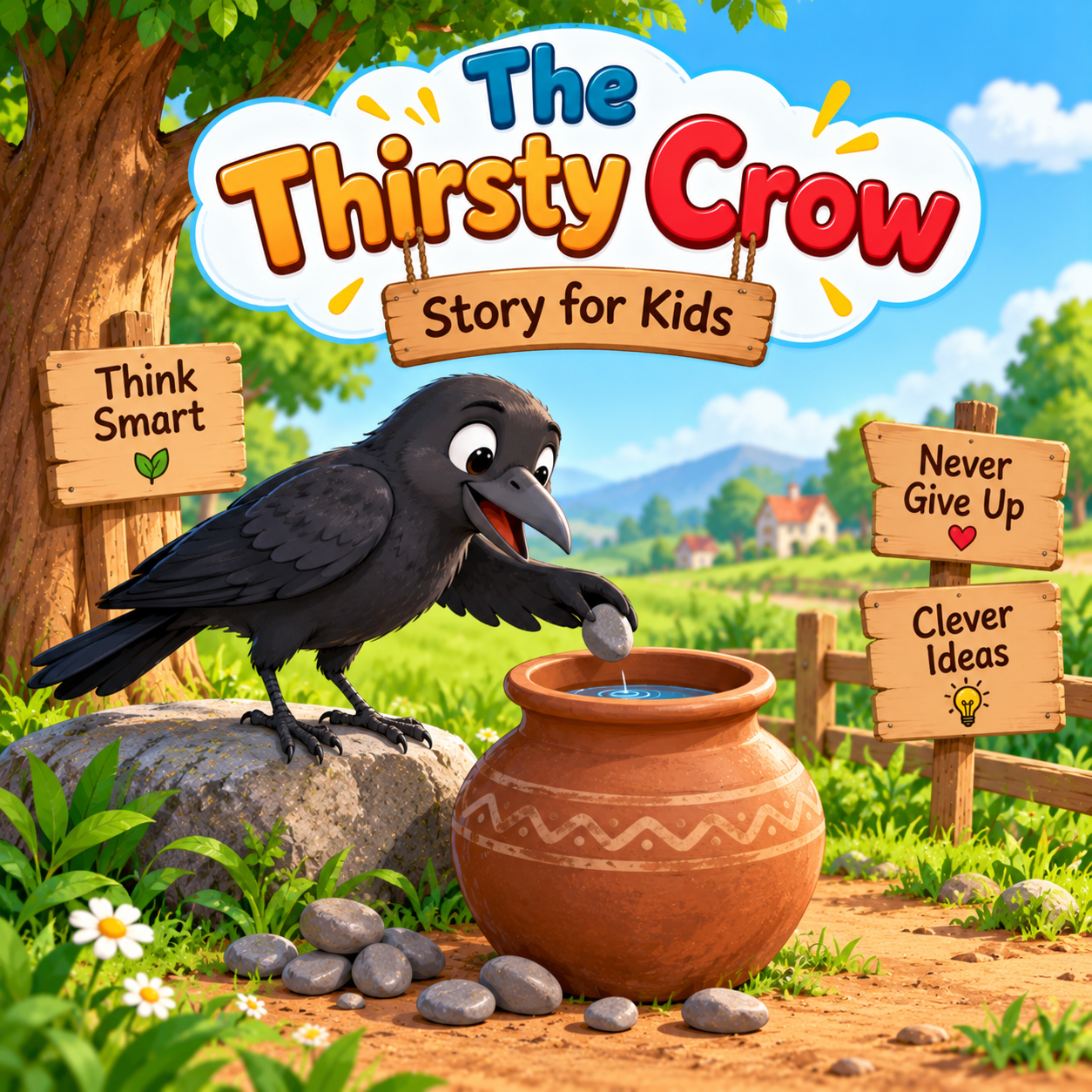 The Thirsty Crow Story for Kids The Thirsty Crow Story for Kids