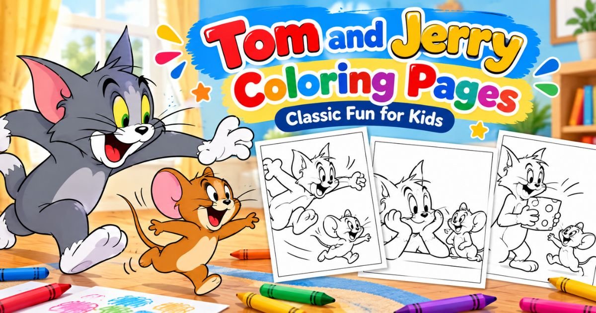 Tom and Jerry Coloring Pages — Classic Fun for Kids