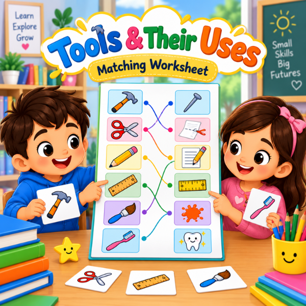 Tools and Their Use Matching Worksheet Tools and Their Use Matching Worksheet
