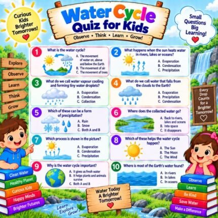 Water Cycle Quiz for Kids