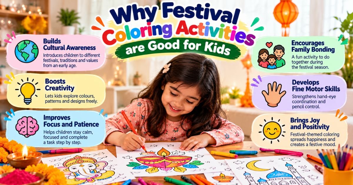 Why Festival Coloring Activities are Good for Kids