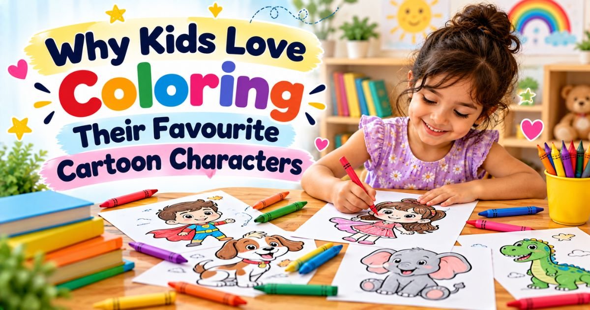 Why Kids Love Coloring Their Favourite Cartoon Characters