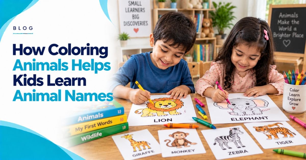 How Coloring Animals Helps Kids Learn Animal Names