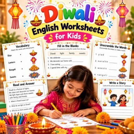 Diwali English Worksheets for Kids